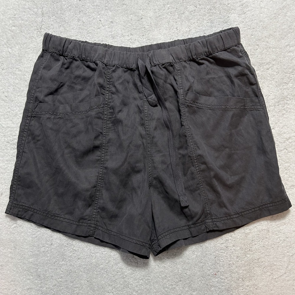 Faherty Womens Size L Gray Topanga Drape Athletic Shorts